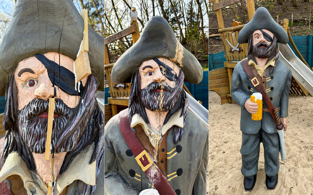 Repair of a play sculpture