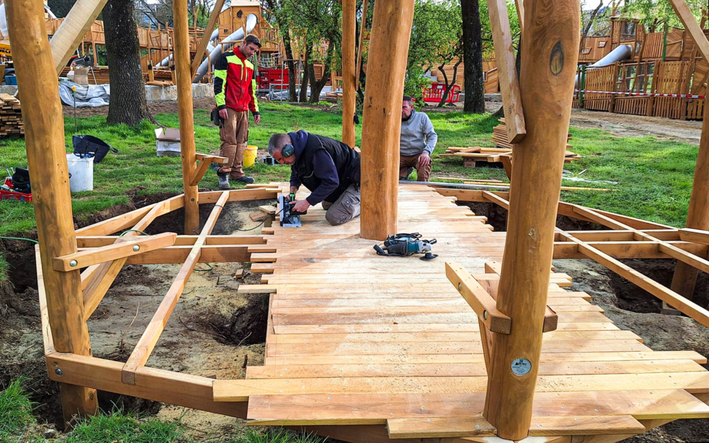 Major playground installation for Parc de Merl in Luxembourg City