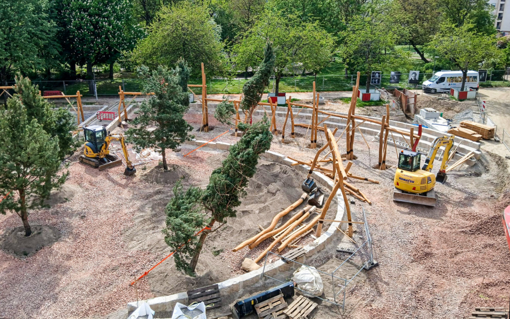 Major playground installation for Parc de Merl in Luxembourg City