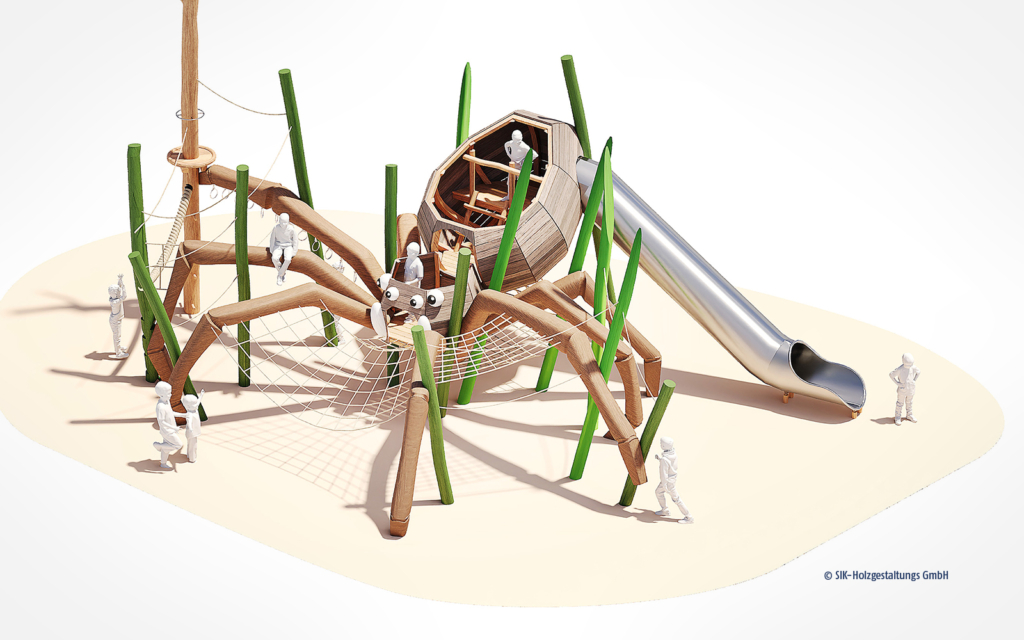 Design draft: Spider playground © SIK-Holz®
